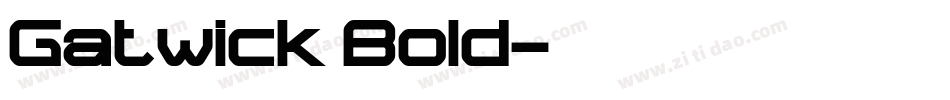 Gatwick Bold字体转换
